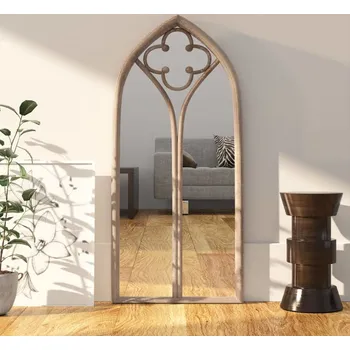 Zrcadlo vidaXL Zrcadlo 100 x 45 cm železo do interiéru [3093519] Barva: Písková