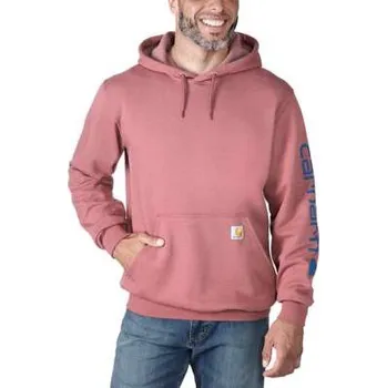 Pánská mikina Mikina Carhartt XS Midweight Signature Sleave Logo Hooded Swearshirt Velikost: L
