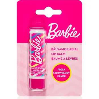 Péče o rty Barbie Lip Balm Strawberry balzám na rty s jahodovou příchutí pro děti 4 g