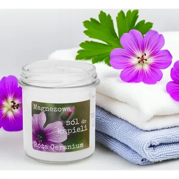 Hořčíková sůl do koupele, Růže-geranium 250g Mydliszka