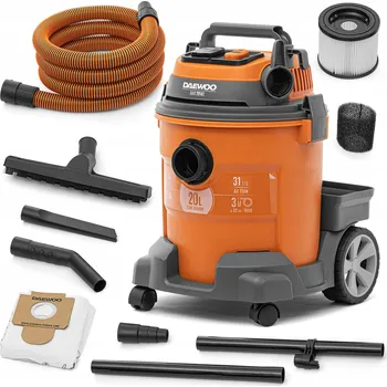 Průmyslový vysavač Daewoo DAVC 2014S 20l univerzální průmyslový Vysavač pro mokré i suché vysávání