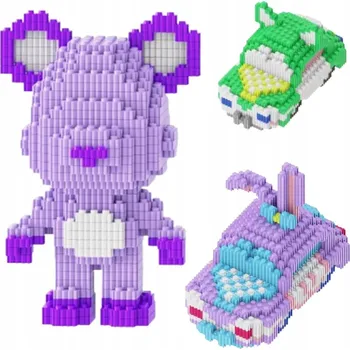 ostatní stavebnice PLASTOVÉ STAVEBNICE VELKÁ SADA PŘES 1500 DÍLŮ SPOUSTA VZORŮ MALÉ STAVEBNICE