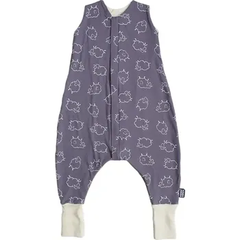 Dětská deka Kaarsgaren Merino spací pytel s nožičkami pro děti Kaarsgaren® - šedé ovečky Velikost: 110/116 (celková délka 90 cm)