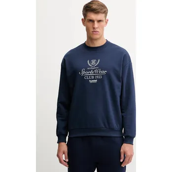 Pánská mikina Mikina Hummel pánská, modrá barva, s potiskem, 229844 57X, vel. L