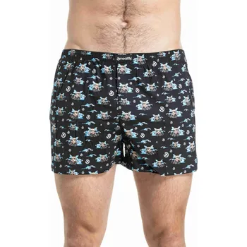 Trenýrky Meatfly pánské trenýrky Agostino SK8 Skeleton / Fly Double Pack | Mnohobarevná | Velikost S