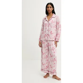 Dámské pyžamo Pyžamo Answear.LAB dámské, růžová barva 650.cjk 30X, vel. L