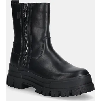 Dámské kozačky Nízké kozačky Buffalo Aspha Bootie Zip dámské, černá barva, na platformě, lehce zateplené, 1270125-BLK 99X, EUR 40