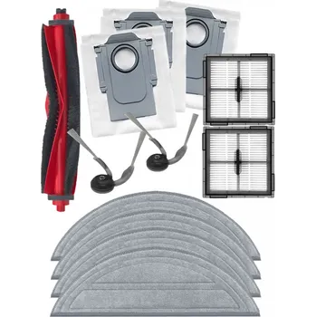 Sada příslušenství pro robotický vysavač Kartáče, HEPA filtry, mopy pro ROBOROCK Q10 S5/V/VF/S8 Pro sada a sáčky 12ks