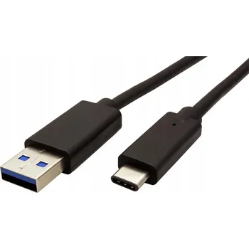 Datový kabel ROLINE USB 5Gbps kabel USB3.0 A(M) - USB C(M), 1m, černý
