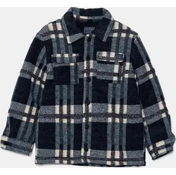 Chlapecká bunda Bunda Guess modrá barva, L4BL17 WGKU0 L4BL17.WGKU0.9BYH 95X, vel. 125-135