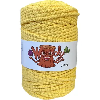 Příze Woody 5 mm/50 metrů - Žlutá