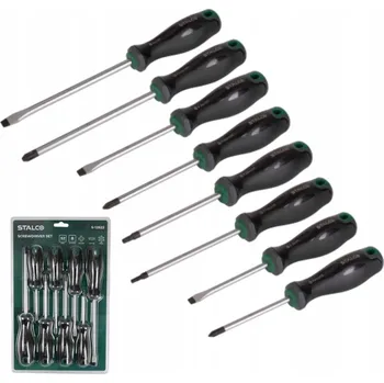 Šroubovák SADA ŠROUBOVÁKŮ 8 KUSŮ MAGNETICKÉ ŠROUBOVÁKY OCEL S2 STALCO