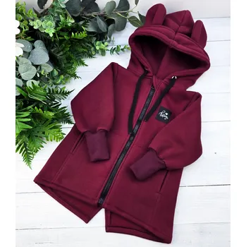 Dívčí mikina Kulišárny Mikina se zipem WARM MERLOT VELIKOST: 128