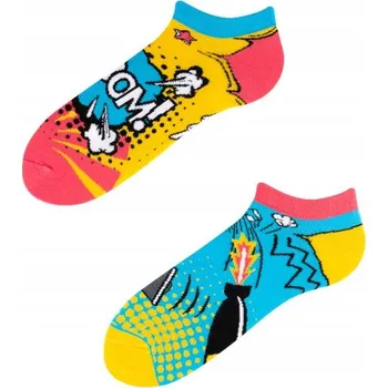 Dámské ponožky TODO SOCKS BOOM BOOM LOW Kotníkové ponožky Kotníkové Ponožky, každá jiná (nesourodý pár) velikost 35-38