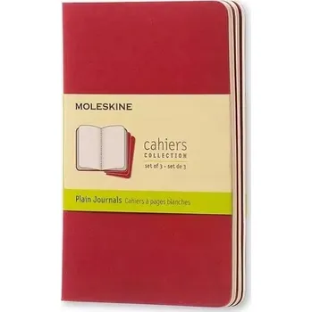 Obraz Moleskine Záznamník Cahier - Červený obal (3 kusy)