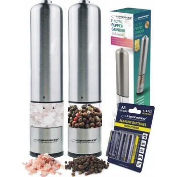 Kuchyňský mlýnek Elektrický mlýnek Esperanza, kovový, šedý