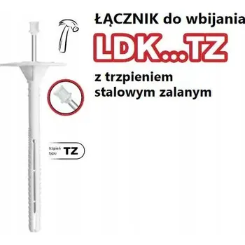 Hmoždinka Hmoždinka do polystyrenu s kovovým trnem, pozinkovaná LDK 10x160 PTZ - 100 ks