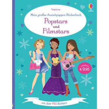 První čtění Mein großes Anziehpuppen-Stickerbuch: Popstars und Filmstars - Fiona Watt