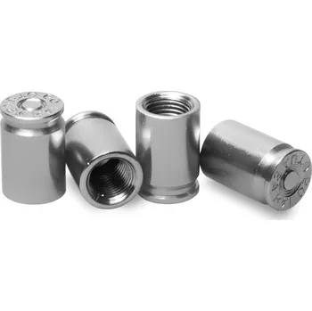 Tuning BYC Čepičky ventilků nábojnice, 4 ks, šedé