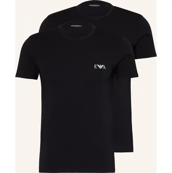 Pánské oblečení Emporio Armani Pánská Sada 2 Triček, černá, 54