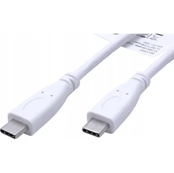 Datový kabel USB-C kabel Value 10 Gbps PD 100W, 0,50 m, bílý