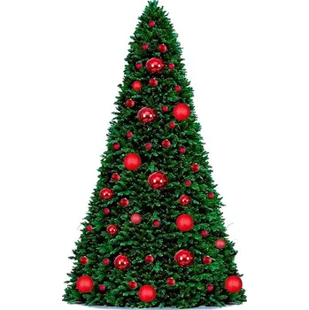 Vánoční stromek LAALU Vánoční stromek zdobený - BASIC RED, 74 ks ozdob, 500 cm