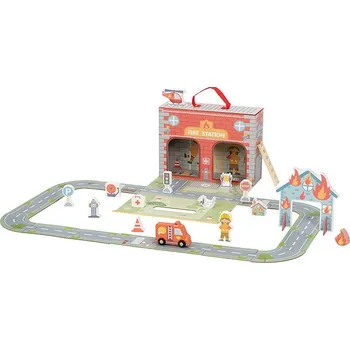 Desková hra BusyKids Montessori Mobilní hra Hasičská stanice