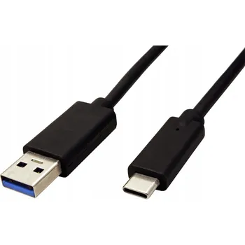 Datový kabel ROLINE GREEN USB SuperSpeed 5Gbps kabel USB 3.0 A(M) - USB C(M), TPE, černý, 1m (11.44.9011)
