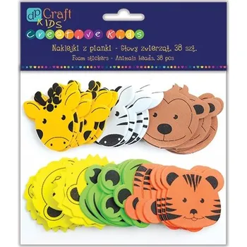samolepka Pěnové Samolepky samolepky samolepky na scrapbooking pěnové DpCraft Pěnové samolepky hlavy zvířat z džungle 1 ks