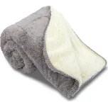 Luxusní deka z mikrovlákna OVEČKA 150x200 Světle šedá 500g