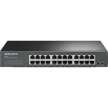 Switch MERCUSYS switch MS124GS (24xGbE, fanless)