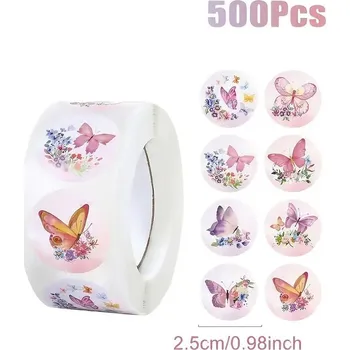 samolepka BAF Mini nálepky Motýl a květina 500 kusů
