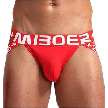 Pánské spodní prádlo Pánské Otevřené Slipy MIBOER Pro Mládež Jockstrapy pro Sportovce - M