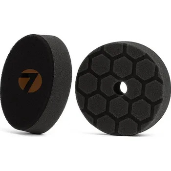 Autovosk O7 Pěnový lešticí kotouč Ø80 mm – jemný (hexagonal zkosený, černý)