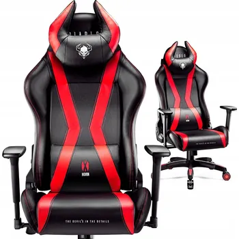 Herní židle Herní křeslo Diablo Chairs X-Horn 2.0, umělá kůže, černo-červené