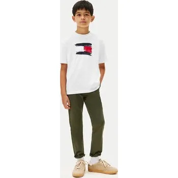 Tommy Hilfiger T-Shirt Flag Archive KB0KB10111 Bílá Regular Fit 8Y