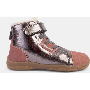 Dívčí tenisky Weinbrenner dívčí kotníkové barefoot stříbrné, vel. 36