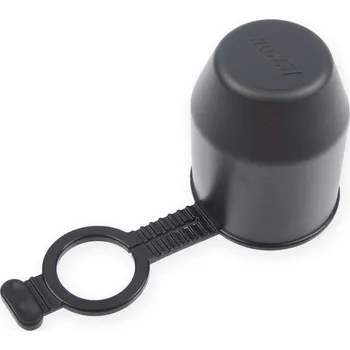 pant Krytka závěsu černá, s pojistným okem, materiál guma