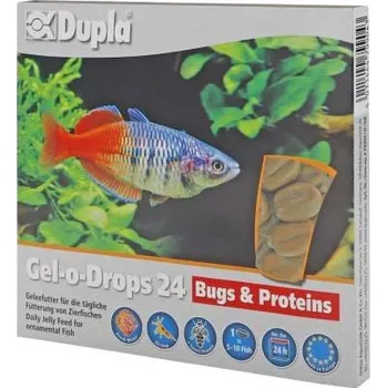 Krmivo pro rybičky DUPLA Gel-o-Drops 24-Bugs &amp; Proteins gélové krmivo pro okrasné ryby /brouci a bílkoviny 12x2g