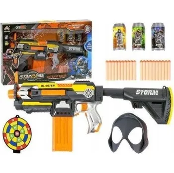 Dětská zbraň VELKÁ PUŠKA MASKA NA ŠIPKY