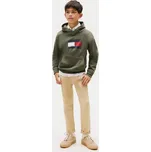 Tommy Hilfiger Mikina Flag KB0KB10112 Zelená Regular Fit 10Y