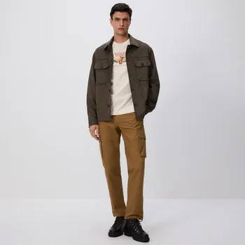 Pánské kalhoty Reserved - Kalhoty cargo s páskem - zlatavá hnědá - 498GC-82X - 498GC-82X-M