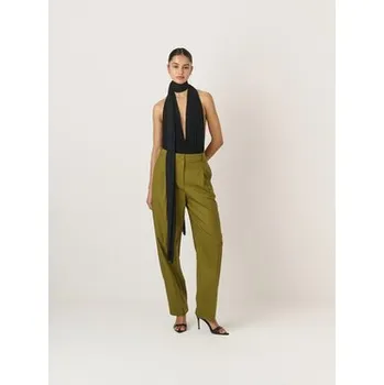 Pánské kalhoty La Mania Teplákové kalhoty COLIN Zelená Classic Fit 40