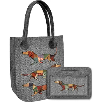 Kabelka Bertoni shopper kabelka plst vícebarevná