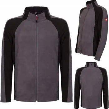 Pánská mikina Mikina fleecová pánská fleecová bunda Engelbert Strauss na zip 77820 šedá L