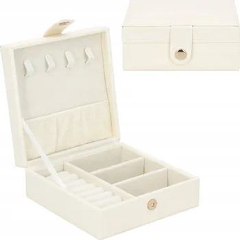 Šperkovnice Šperkovnice krabička organizér NA šperky bílá C8