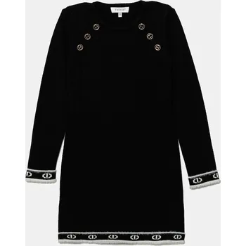 Dívčí šaty Dívčí šaty Twinset 252GJ3014 černá 99X, vel. 170