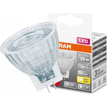 Žárovka LED žárovka MR11 1,8W = 20W 2700K 184 lm 12V 36° GU4 OSRAM teplá barva