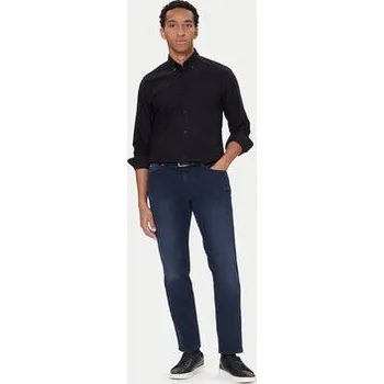 Pánská košile BOSS Košile H-Roan 50544917 Černá Slim Fit S