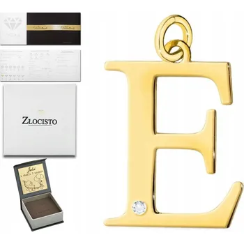 Přívěsek Přívěsek Złocisto písmeno E, zlatý